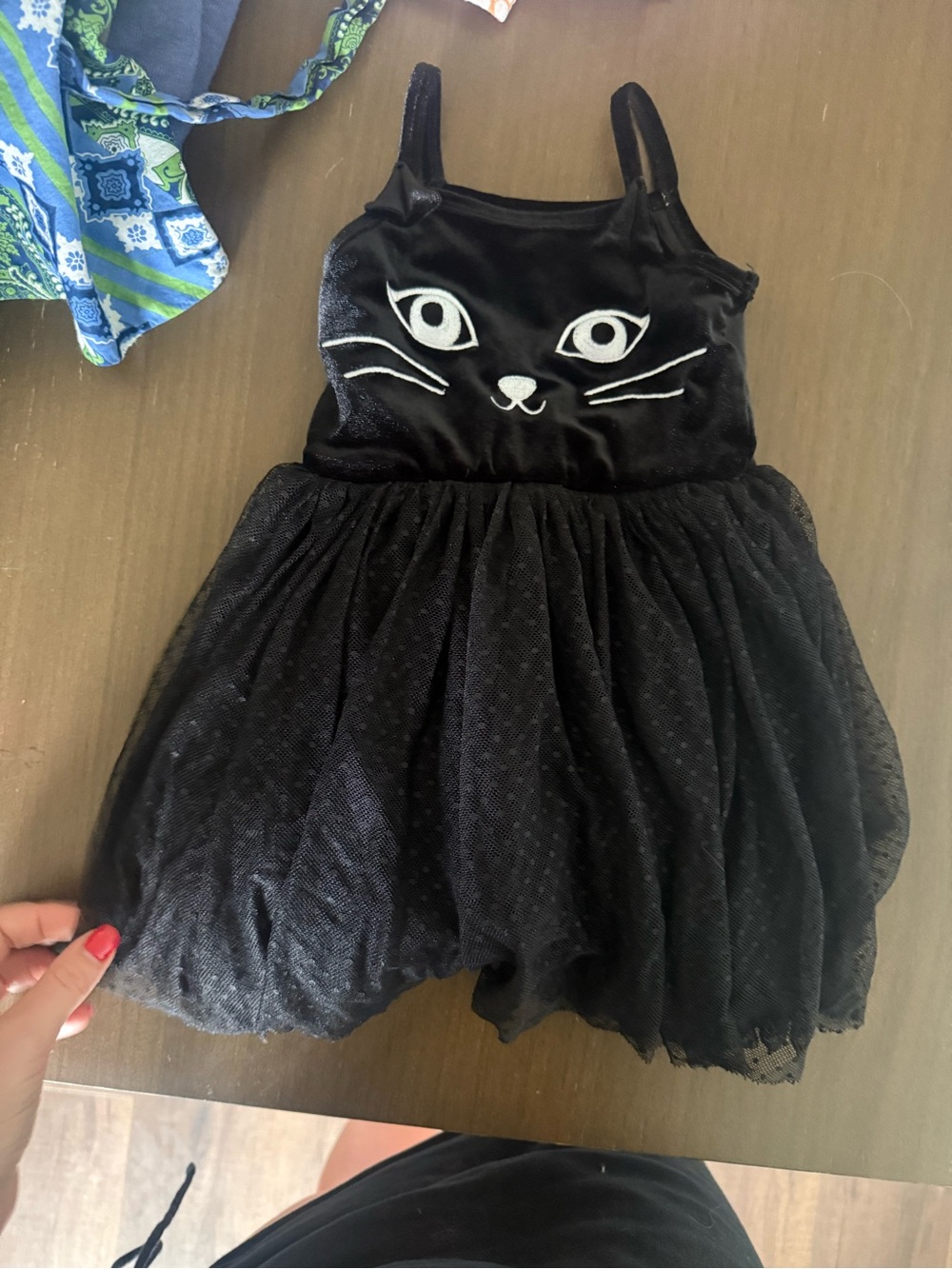 Black Cat Tulle Dress for Kids - Unbranded